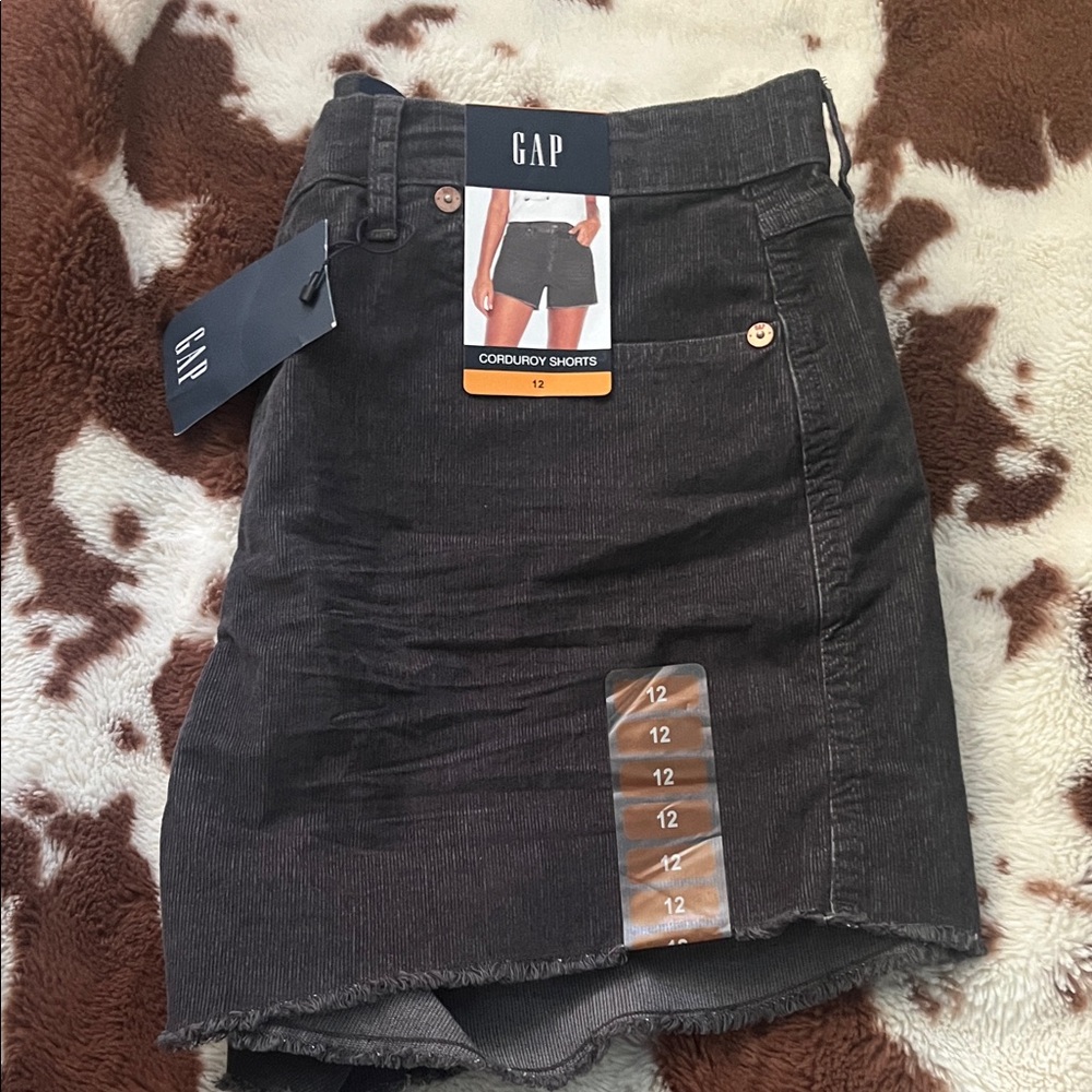 GAP Charcoal Corduroy Shorts